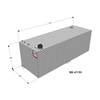 RDS Manufacturing 91 Gallon Aluminum Rectangular DOT Certified Transfer Tank