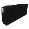 38 Gallon Aluminum Rectangle Fuel Transfer Tank - Black Powder Coated