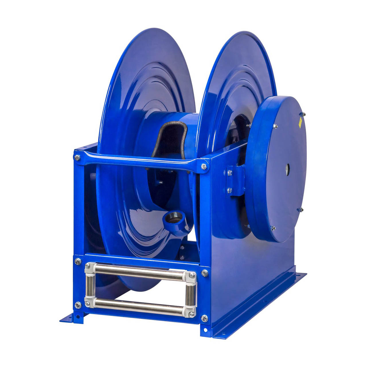Cox Reels EZ-Coil hose reel for High Pressure Grease hose 1/4 inch X 100  Feet 5000 PSI (SAE 100R16) hose included