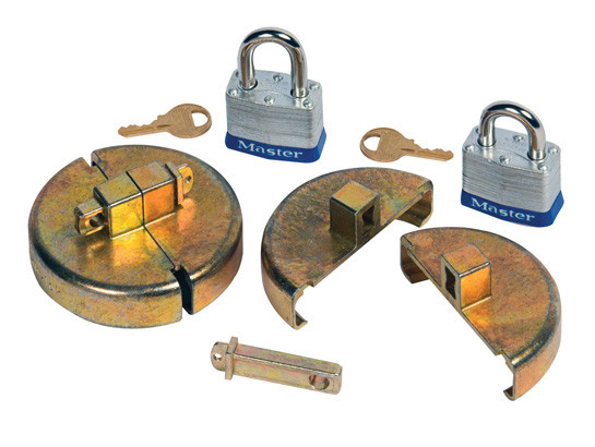 Justrite Drum Locks - Plastic Drum Set With 2 Padlocks - Plastic