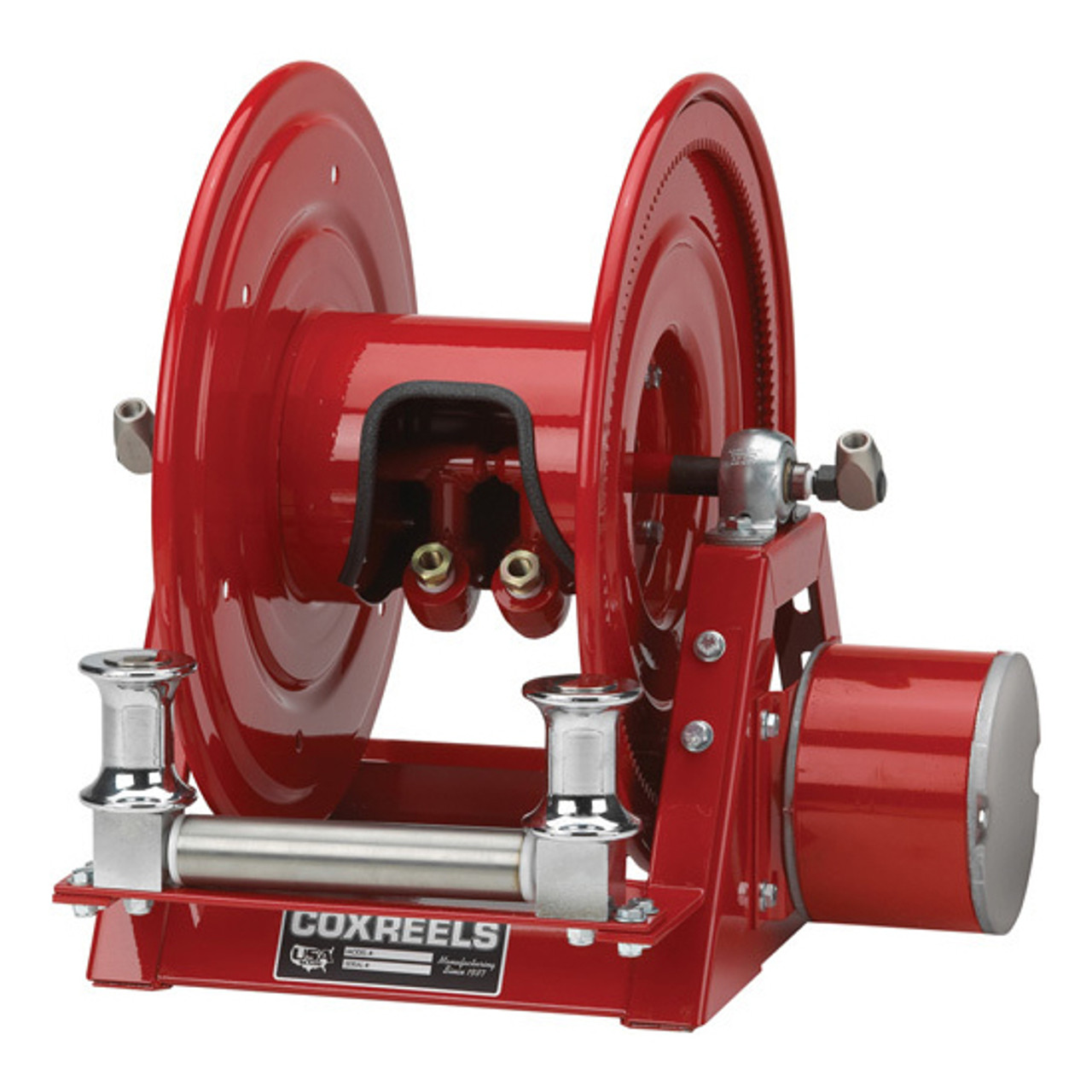 Coxreels 1275 Series Dual Hose Reel - Reel Only - 34 7/8 in. x 26 1/8 in. x  24 - 2-155 ft. - 2-100 ft. - John M. Ellsworth Co. Inc.