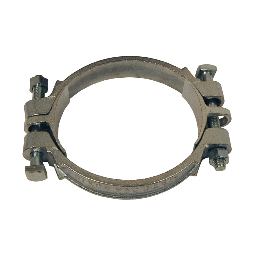 Dixon Plated Iron Double Bolt Clamps w/ Saddles - 12-3/16 in. to