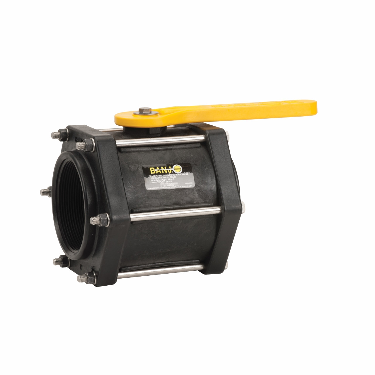 Mavis　バンジョー Banjo 4 in. Standard Port Polypropylene 6-Bolt Ball Valves