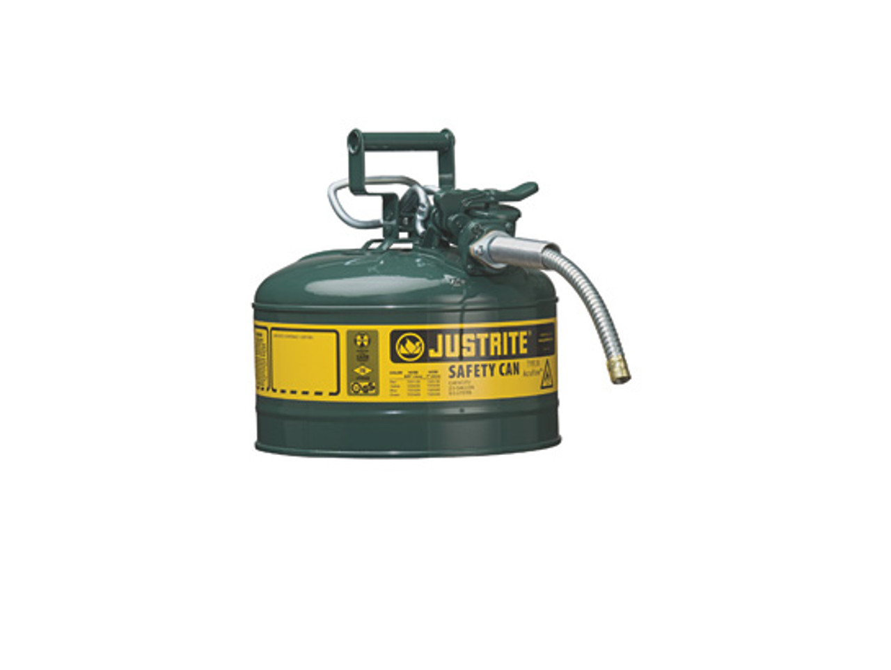 Safety Gas Can >> Justrite Type Ii Accuflow 1 Gal Safety Gas Can W 5 8 In Spout Green Safety Gas Can >> Justrite Type Ii Accuflow 1 Gal Safety Gas Can W 5 8 In Spout Green