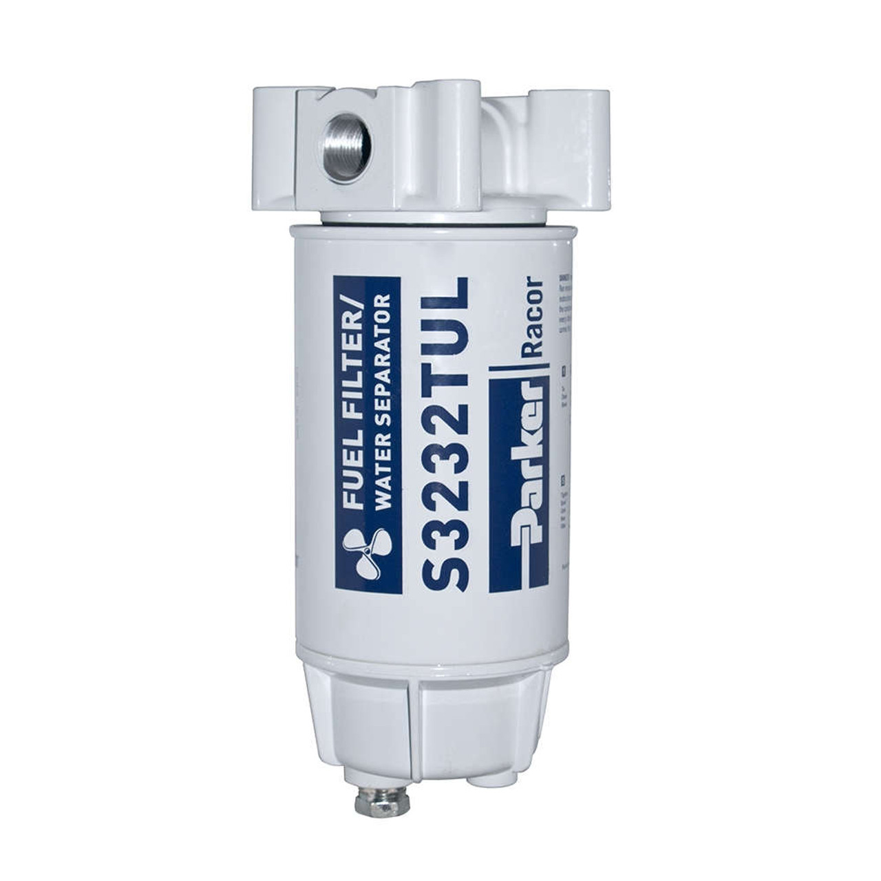 Racor Aquabloc Marine 3/8 in. 120 GPH Spin-On Gasoline Filter Assembly -  S3232TUL - John M. Ellsworth Co. Inc.