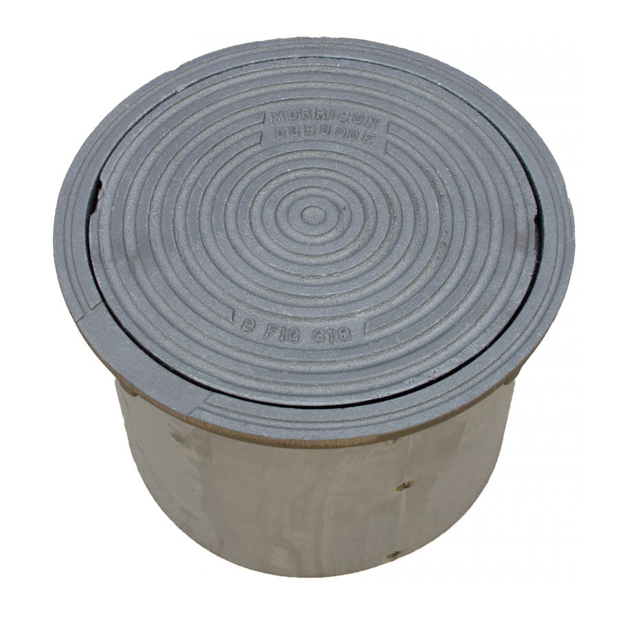 Morrison Bros. 24 in. 318 Series Plain Cover Manhole w/ 18 in