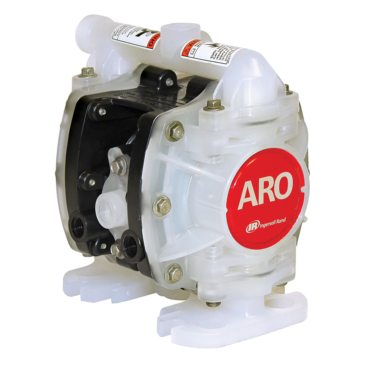 ARO 1/4 in. PVDF NonMetallic Air Diaphragm Pump w/ PTFE Diaphragm