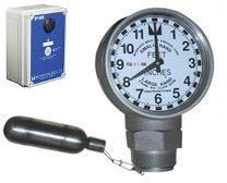 Morrison Bros. 918 Series 2 in. Male NPT Clock Gauge & Alarm w/ Drop