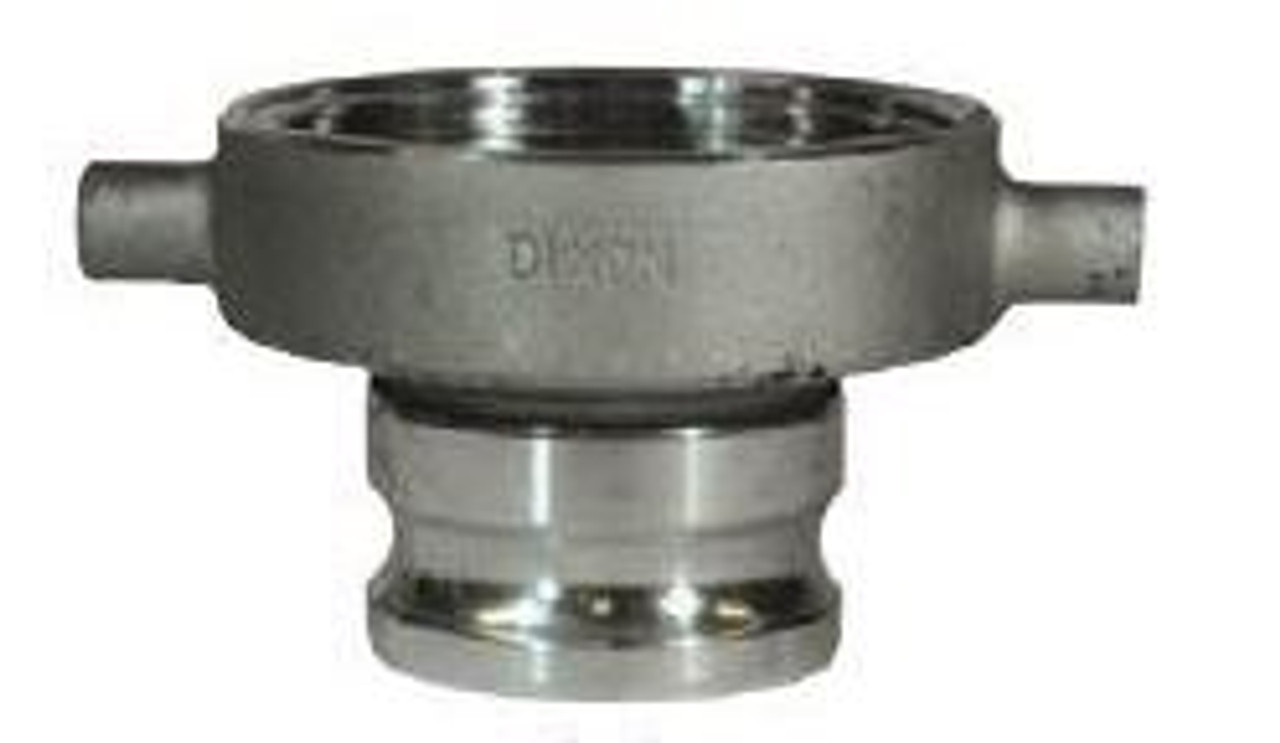 Dixon 2 in. Stainless Steel Cam & Groove Adapter x Tank Car Connection
