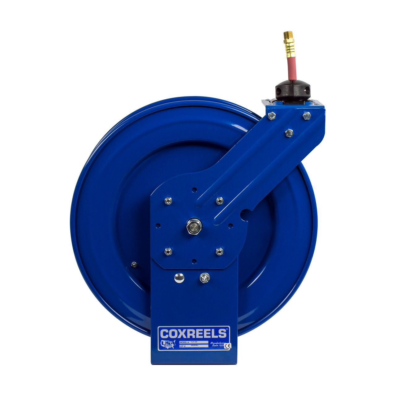 Coxreels P Series Standard Duty Oil Hose Reel - Reel & Hose - 1/2 in. x 25  ft. - John M. Ellsworth Co. Inc.