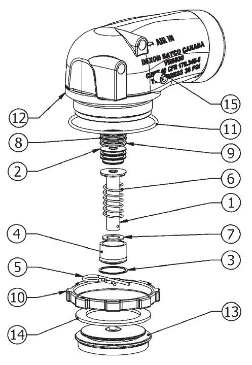 Dixon Bayco VR6030SQ Series Sequential Vapor Valve Replacement