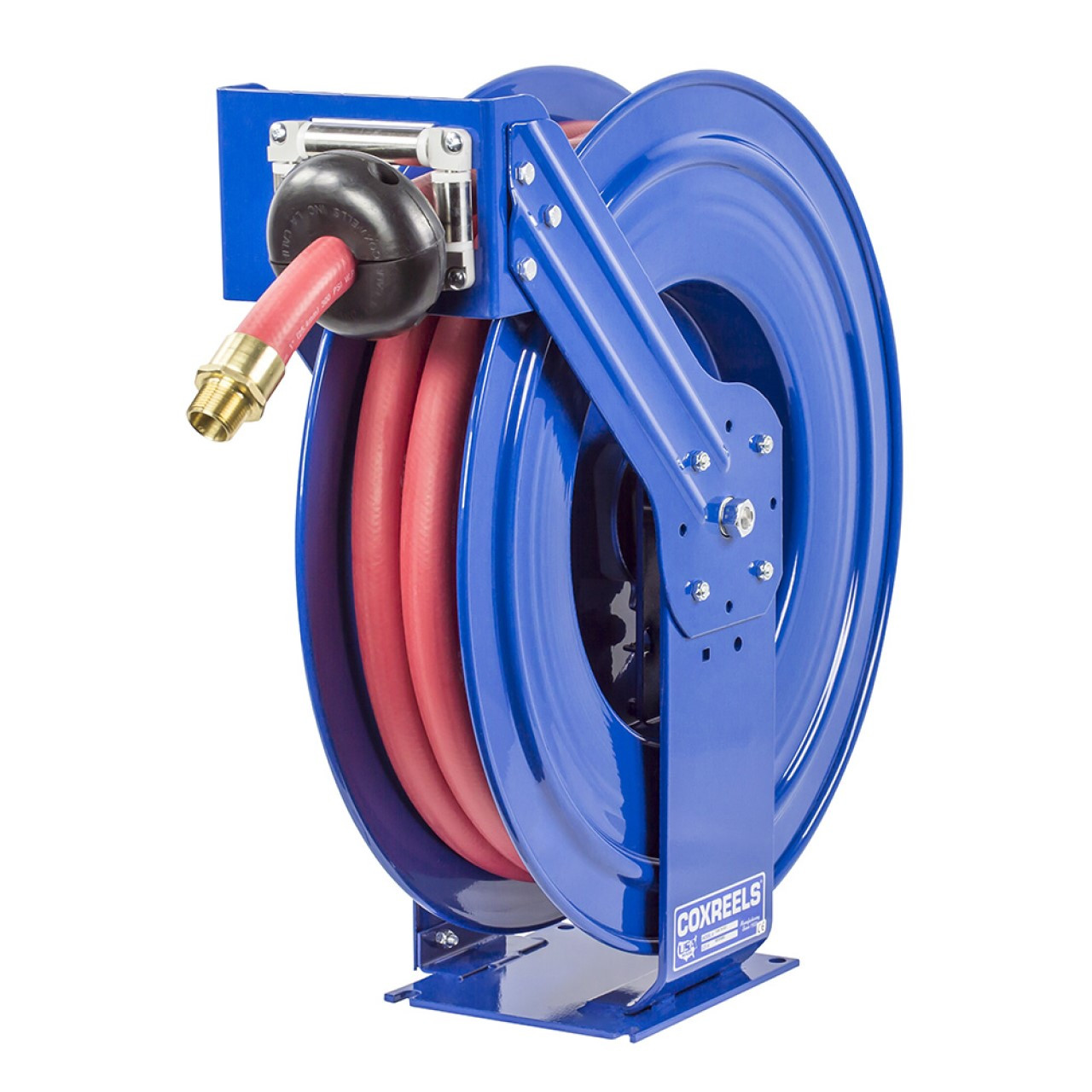 Retractable Fuel Hose Reel with Refueling Nozzle 1 x 50ft Spring Driven  Diesel Hose Reel 300 PSI Industrial Auto Swivel Heavy Duty Steel  Construction