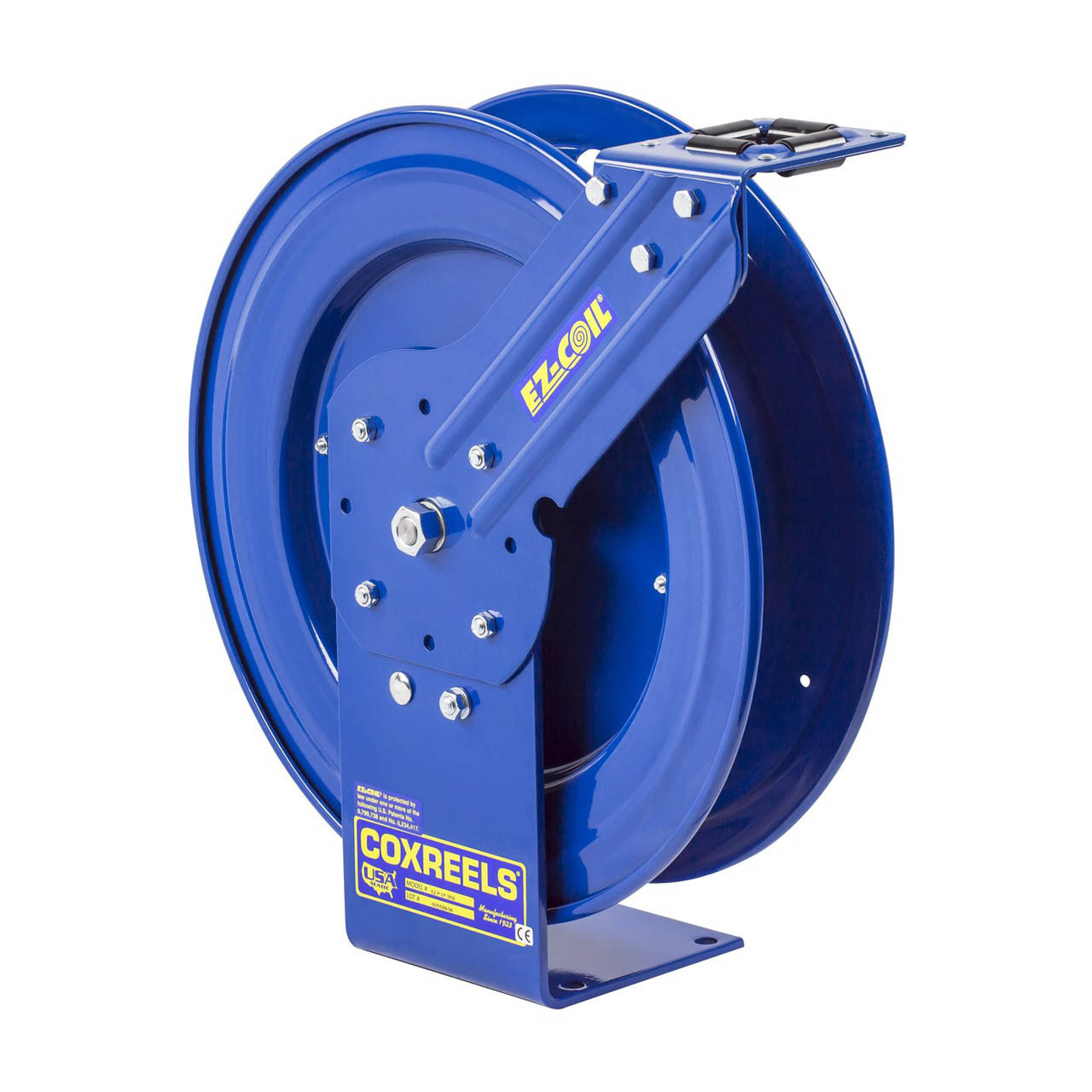 Coxreels P Series EZ-Coil Performance Grease Hose Reel - Reel Only - 3/8  in. x 25 ft. - John M. Ellsworth Co. Inc.