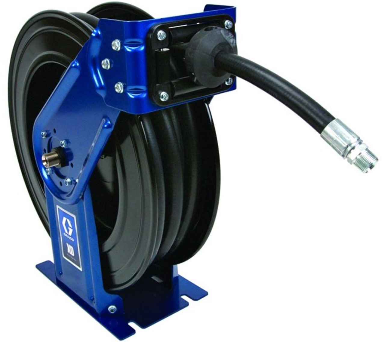 Spring Driven Hose Reel For Air And Water Tansfer , Heavy Duty