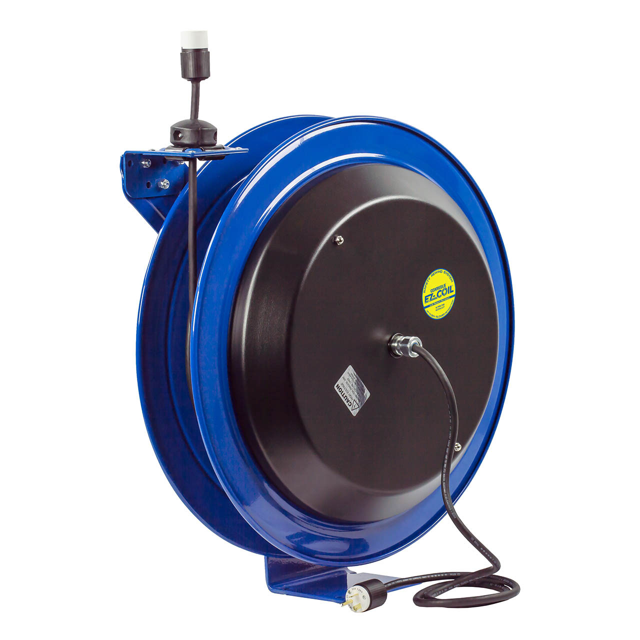 Coxreels EZ-PC Series Power Cord Reel w/ Single Receptacle - 100 ft. - 12  AWG - John M. Ellsworth Co. Inc.