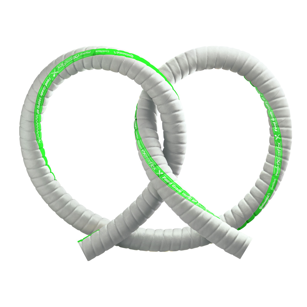 Continental ContiTech 2 in. Plicord ExtremeFlex Gray Food Grade Hose