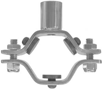 Dixon Sanitary B24RGC Hex Hanger with Nitrile Grommets and Coupler