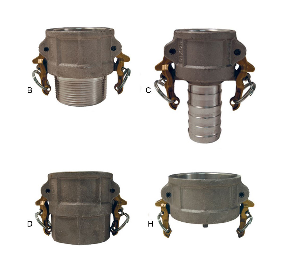 Dixon 6 in. Aluminum BossLock Cam & Groove Couplers John M. Ellsworth Co. Inc.