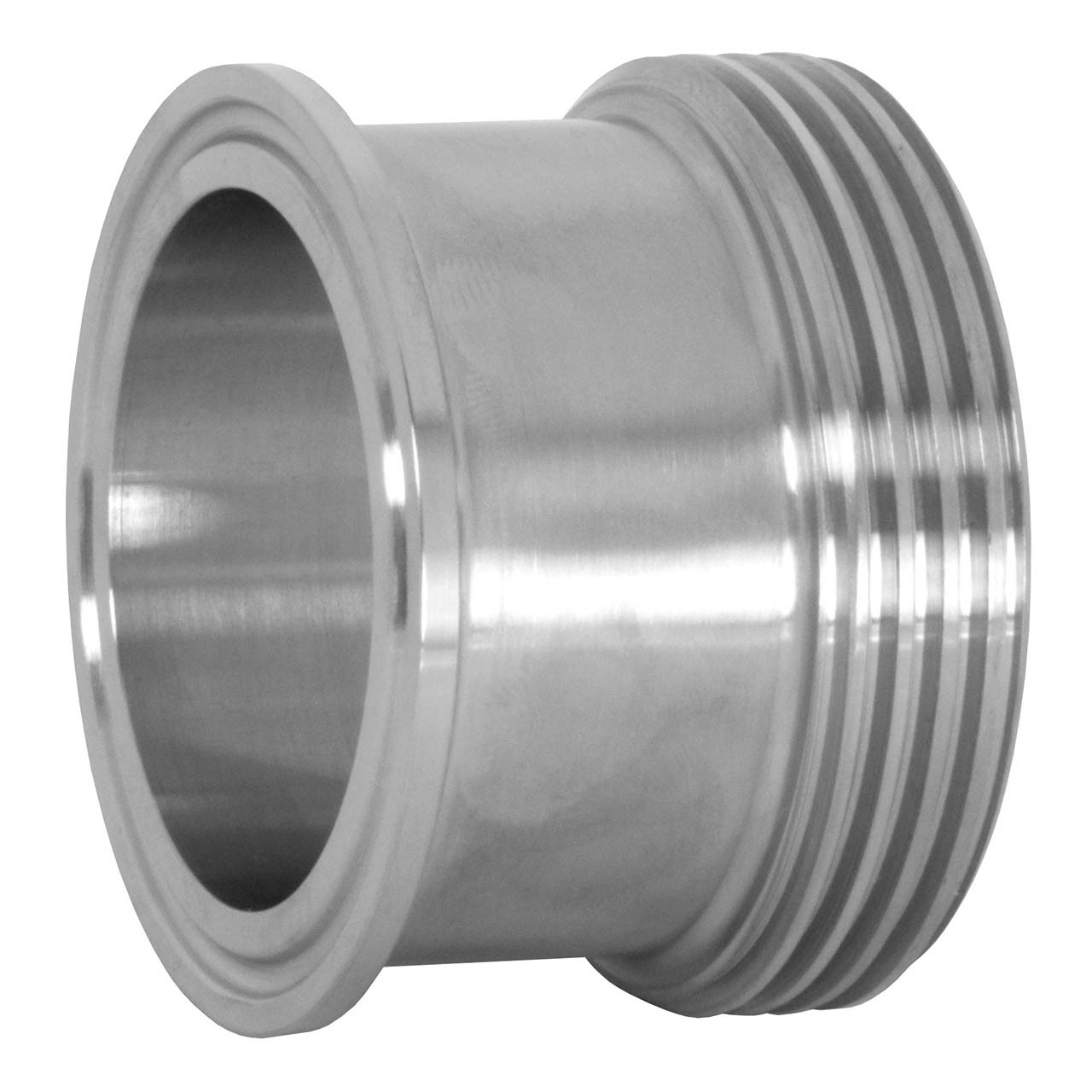 Sanon　0605 Dixon Sanitary 17MP-15 Clamp x Threaded Bevel Seat Adapters 304 SS