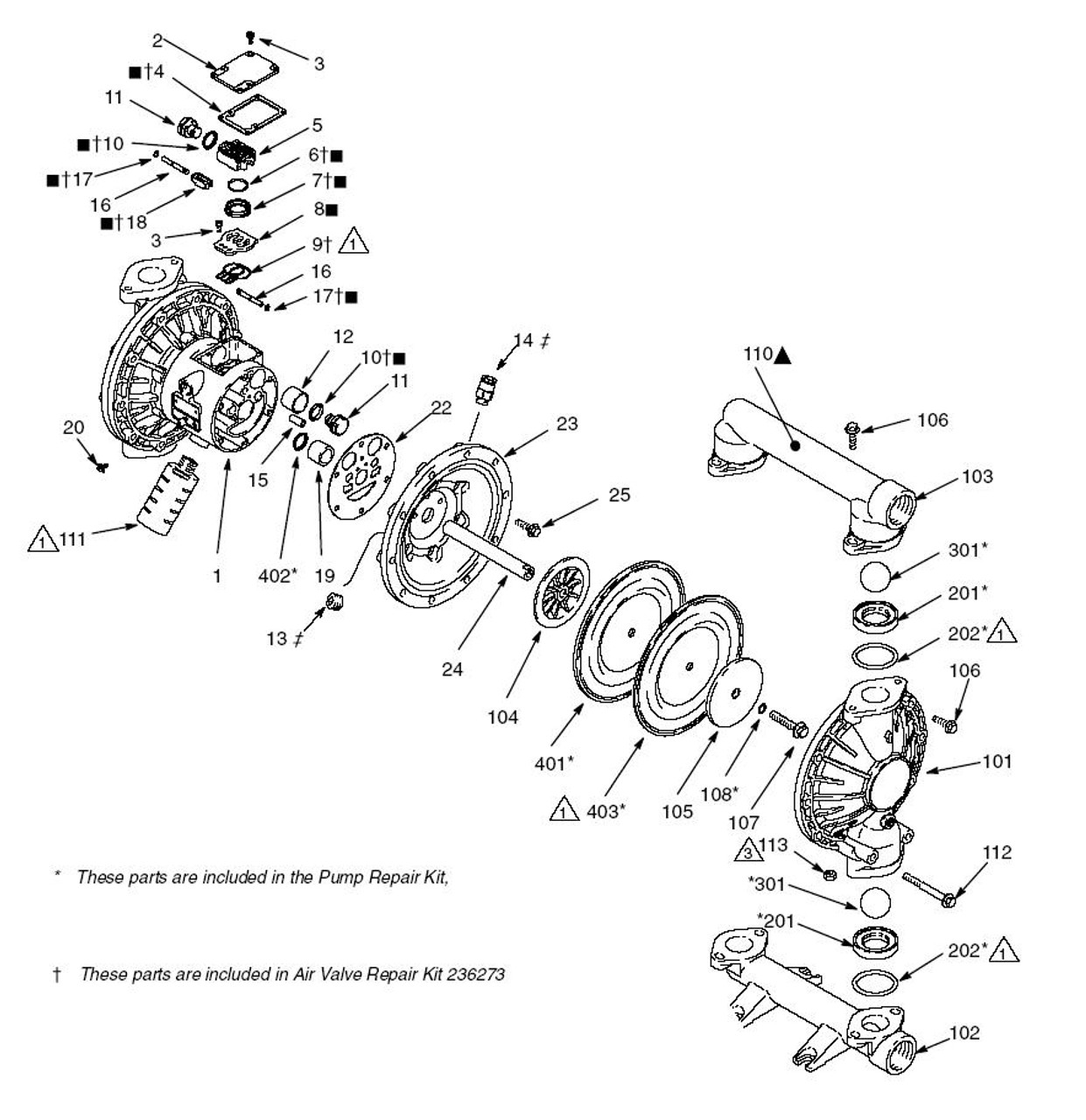 Graco Husky 1590 Metal Diaphragm Pump Parts John M. Ellsworth Co. Inc.