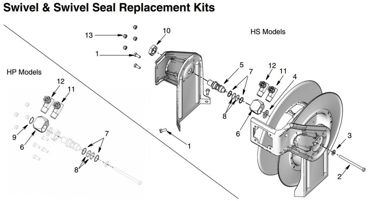 Graco XD 40 & 50 Hose Reel Latch Repair Kits