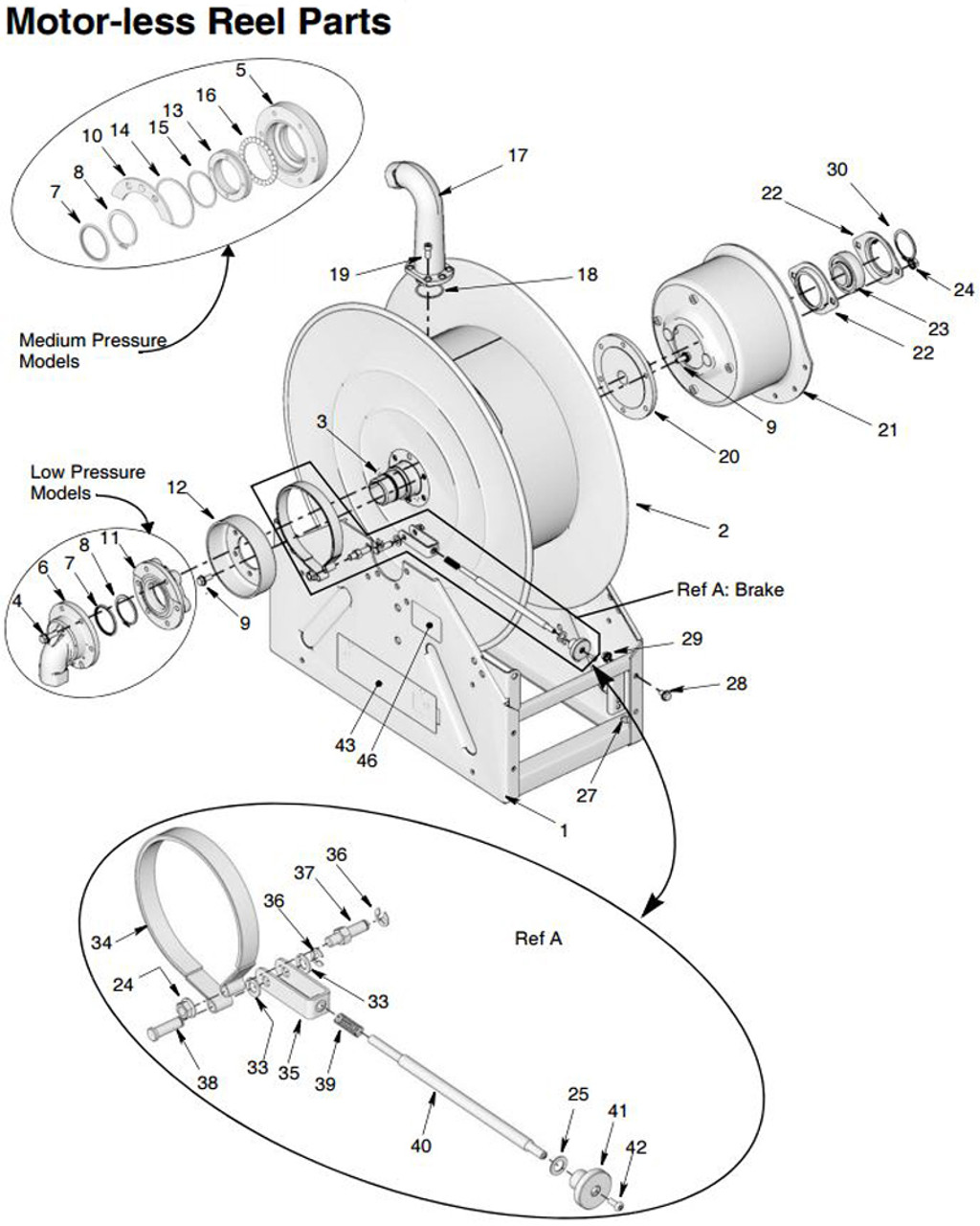 Graco XD 60 Hose Reel Motor Assembly & Hydraulic Control Kits - John M.  Ellsworth Co. Inc.
