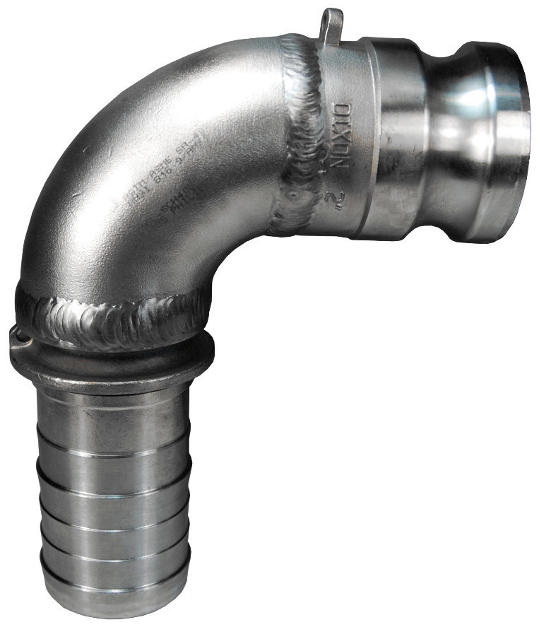 Dixon Stainless Steel Male Adapter x Hose Shank 90° Elbows John M