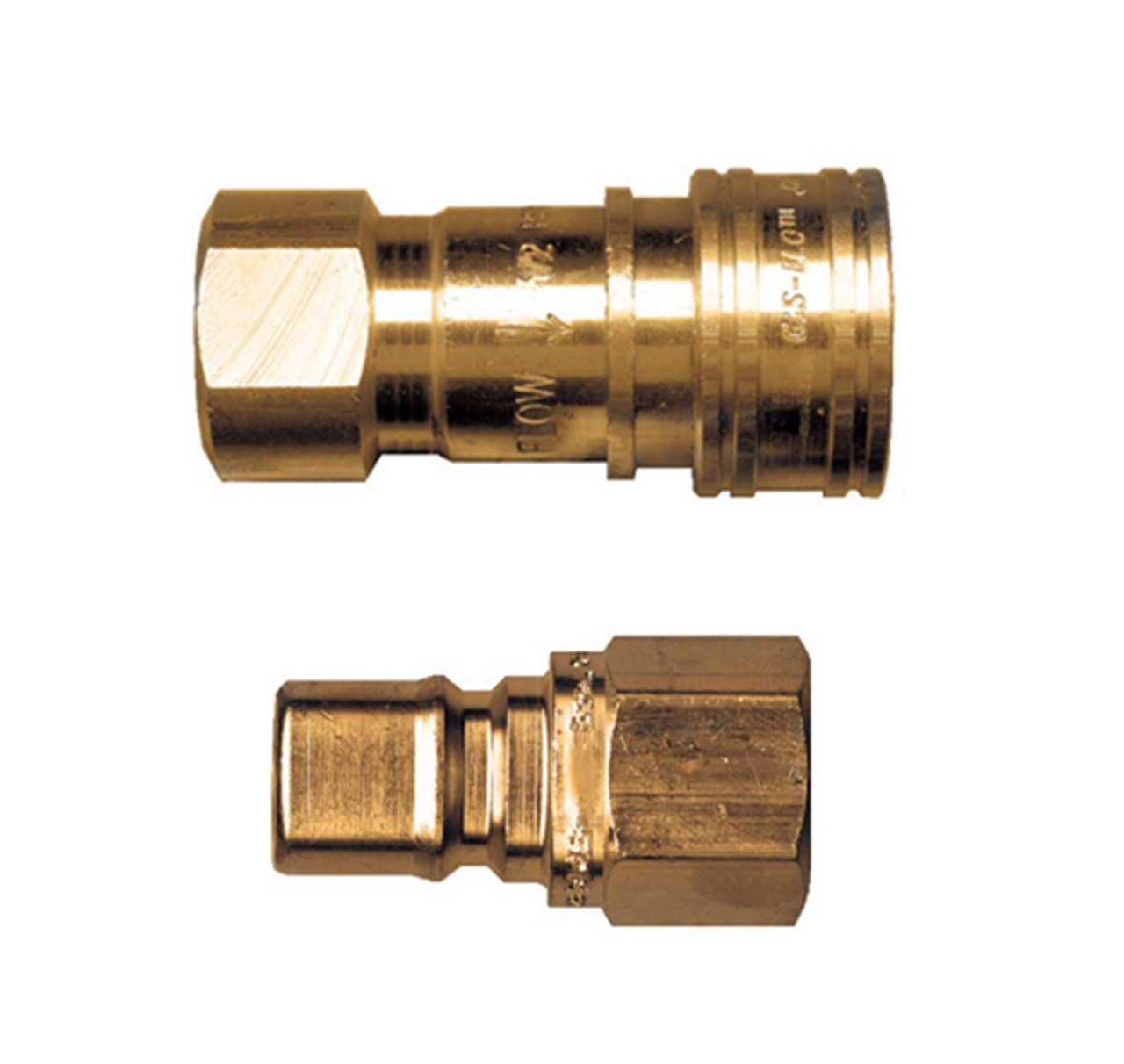 Gas-Flo Brass Gas Interchange Quick Disconnects - John M