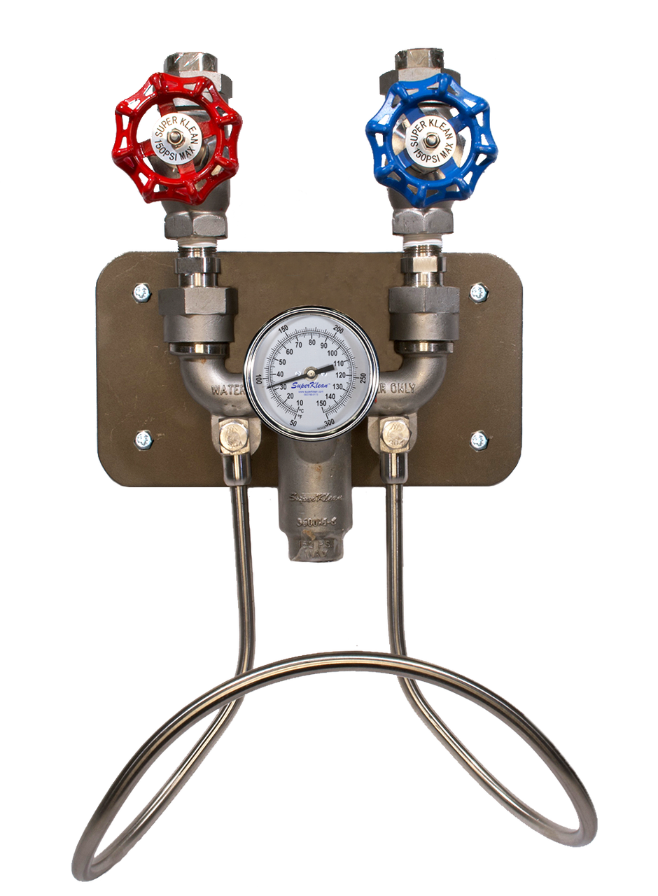SuperKlean Duramix 8000GMS Series Stainless Steel Steam & Cold Water Mixing Unit John M
