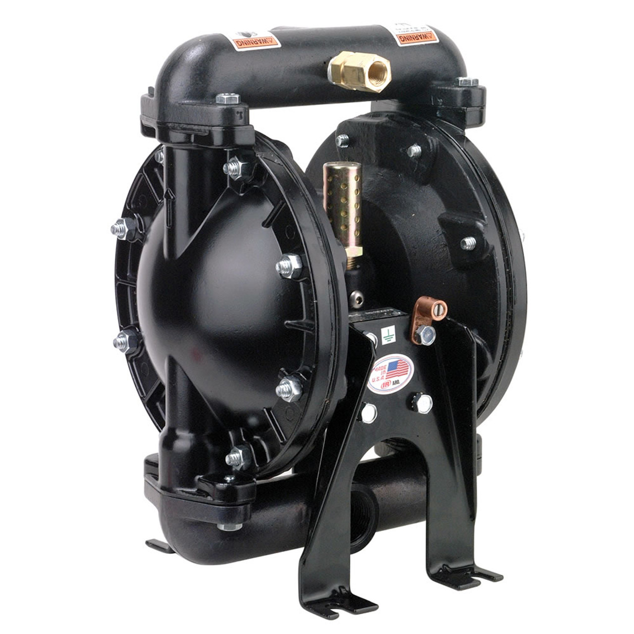 ARO U/L Approved 2 in. NPT Aluminum Air Diaphragm Pump w/ FKM Diaphragms,  Acetal Balls & PVDF Seats