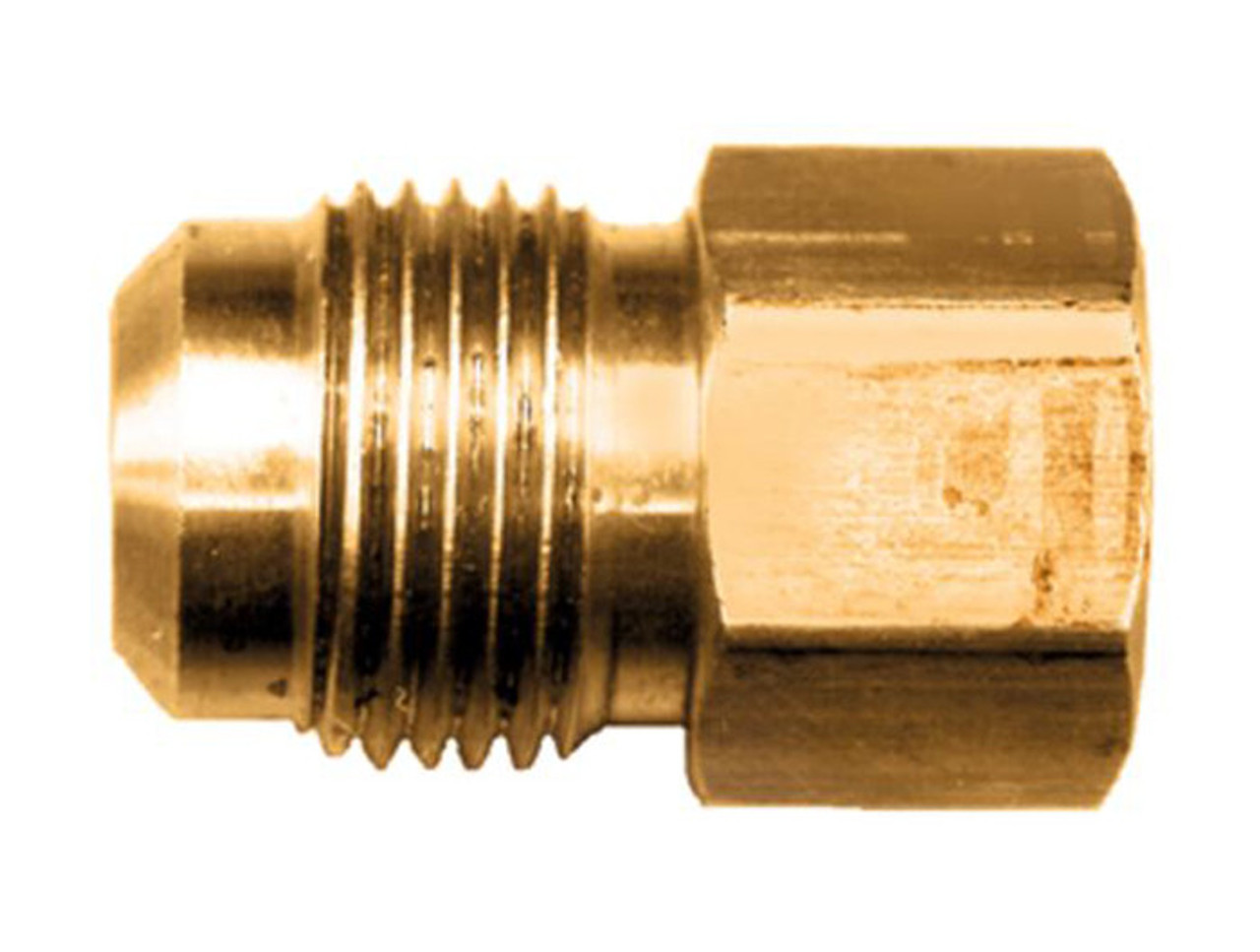 Gas-Flo Brass S.A.E. 45° Flare Connector - Flare to Female Pipe Fitting -  John M. Ellsworth Co. Inc.