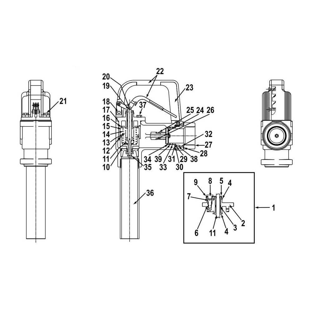 OPW 295SC High-Flow 1 1/2 in. Nozzle Replacement Parts - John M