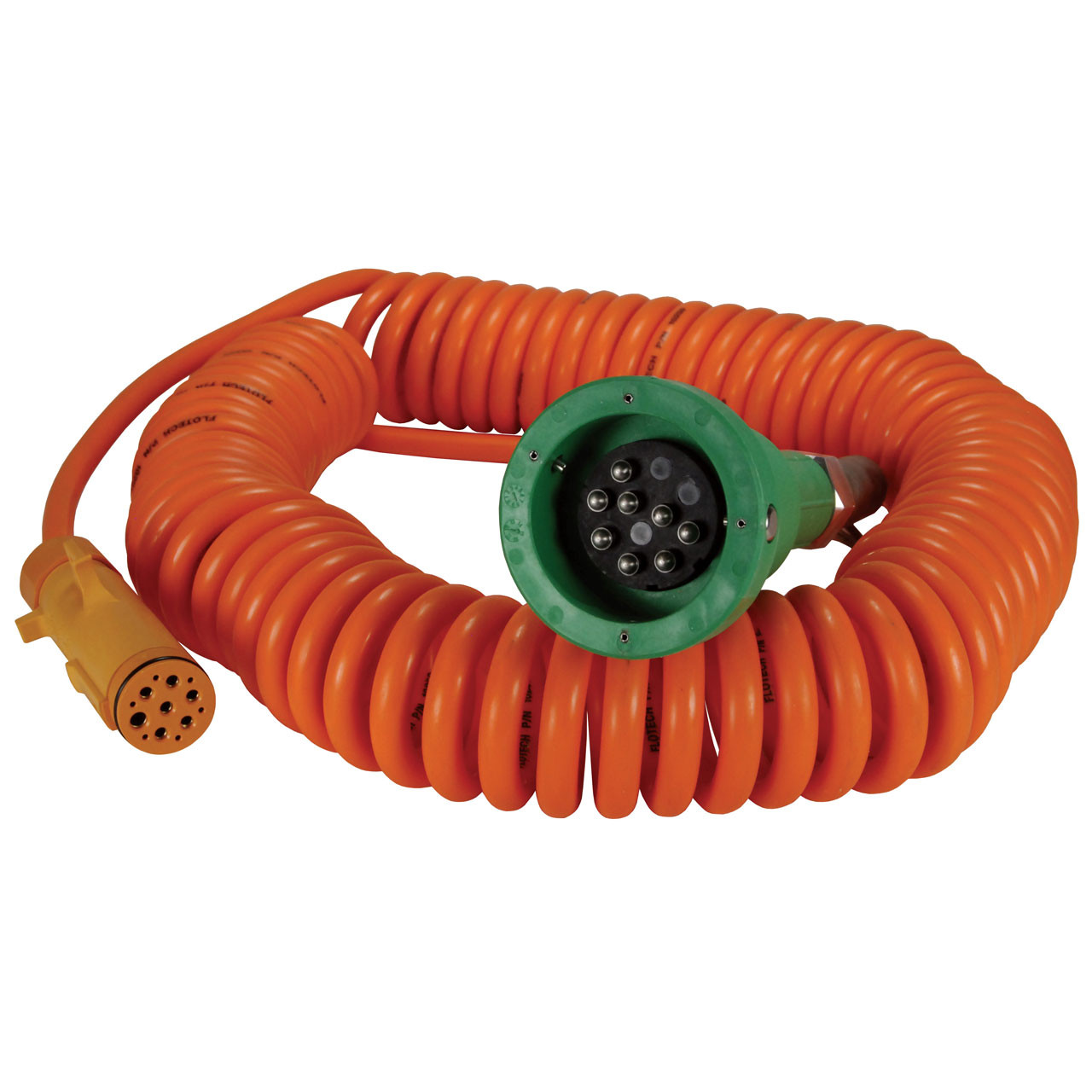 Dixon Green Thermistor Plug, Coiled Cord, and Yellow Break-Away