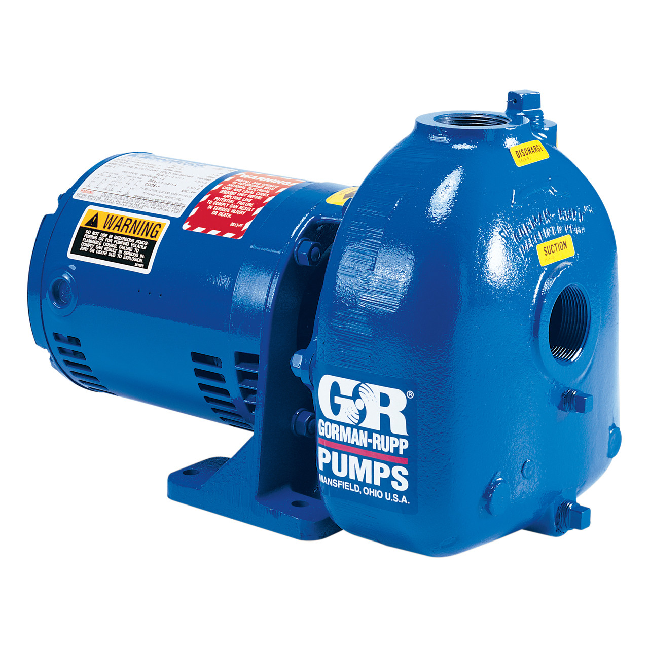 AMT/Gorman Rupp Cast Iron 1 1/2 in. 1.5 HP Self-Priming 3450 RPM  Centrifugal Flammable Liquids Pumps