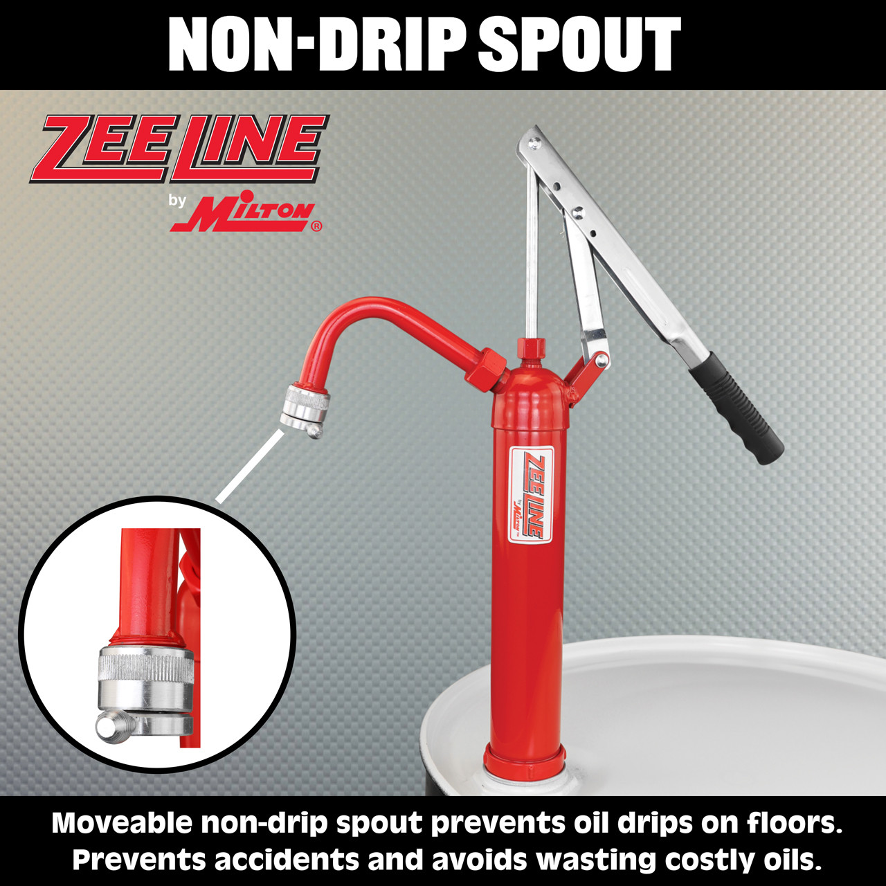Zeeline DS Series HD Oil Lever Pump w/Non-Drip Attachment, 1 Gal