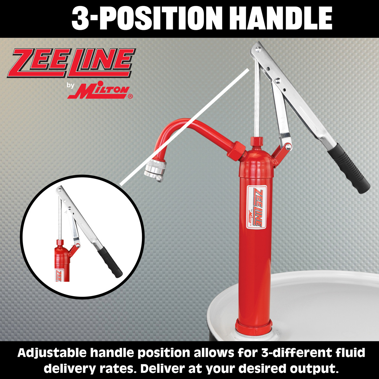 Zeeline DS Series HD Oil Lever Pump w/Non-Drip Attachment, 1 Gal