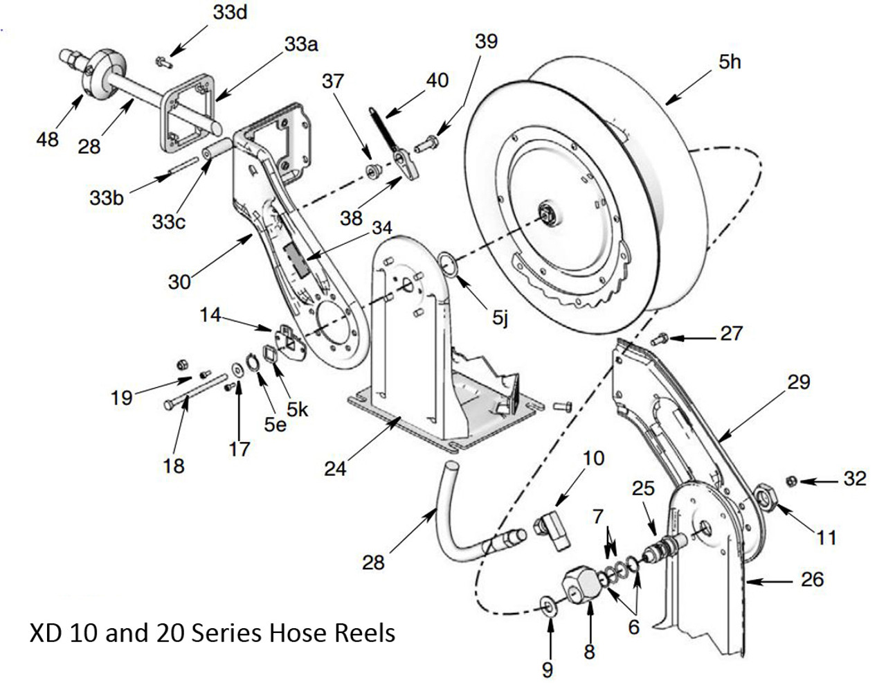  Air Hose Reel Parts