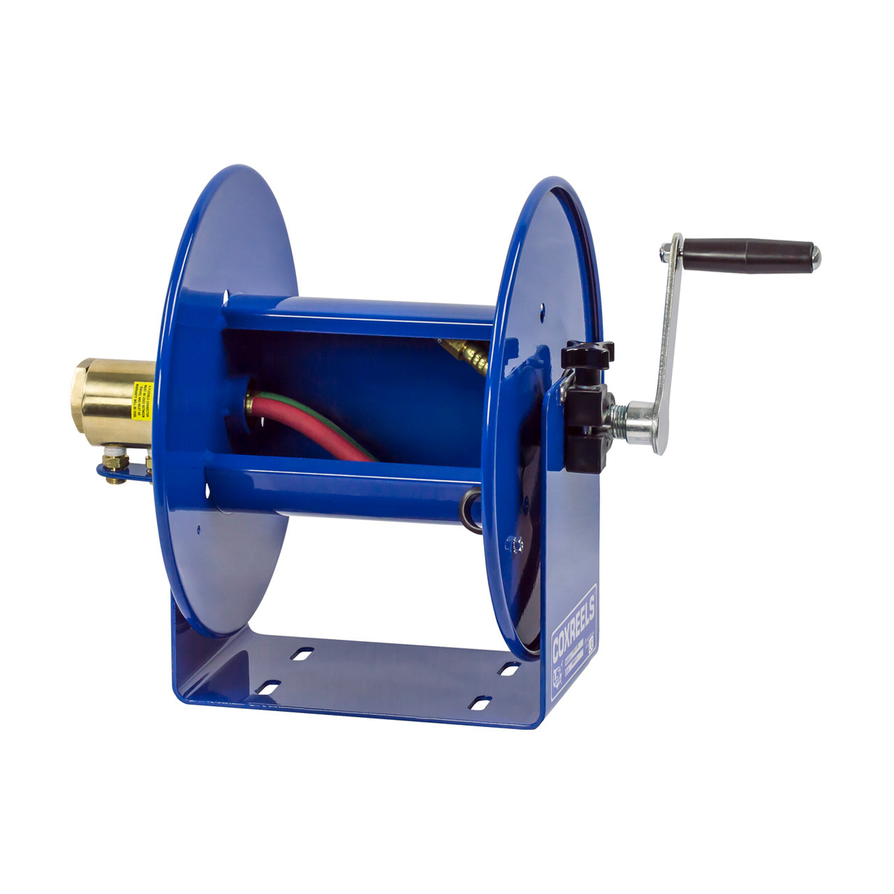 Coxreels 100W Series Welding Hand Crank Hose Reel - Reel Only - 1/4 in. x  50 ft. - John M. Ellsworth Co. Inc.