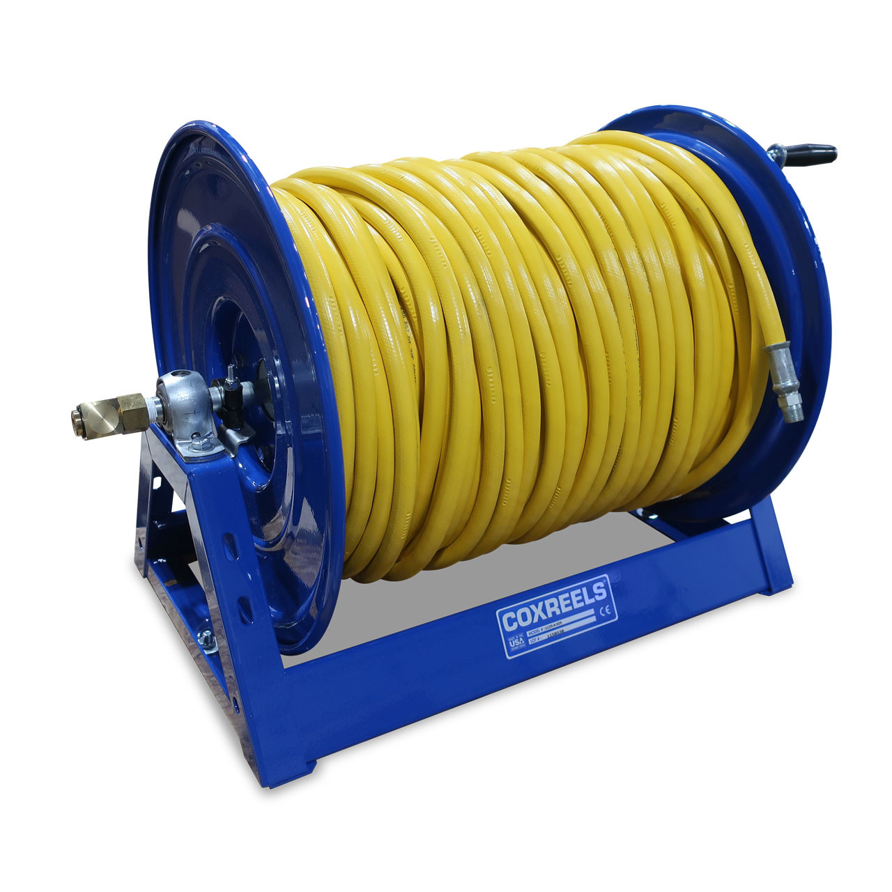 Coxreels 1125 Series Large Capacity Manual Rewind Spray Hose Reel - Reel &  Hose - 3/8 in. x 400 ft. - John M. Ellsworth Co. Inc.