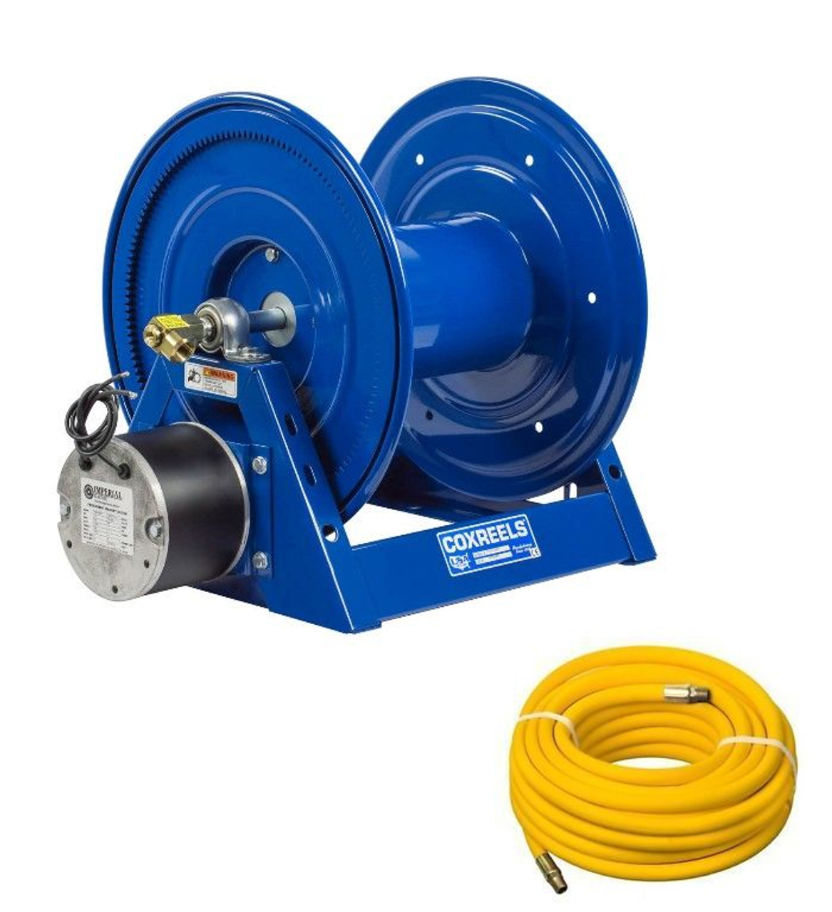 Coxreels 1125 Series Large Capacity 12V Electric Rewind Spray Hose Reel -  Reel & Hose - 3/8 in. x 400 ft. - John M. Ellsworth Co. Inc.