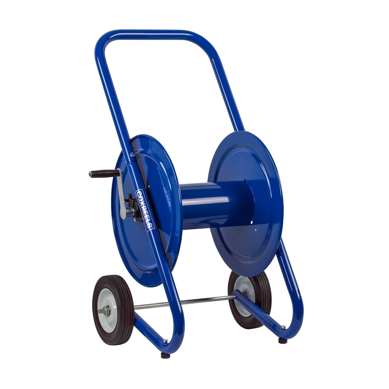 Coxreels DM Series Dolly Mount Portable Hand Crank Hose Reel - Reel Only -  1/2 in. x 225 ft. - John M. Ellsworth Co. Inc.