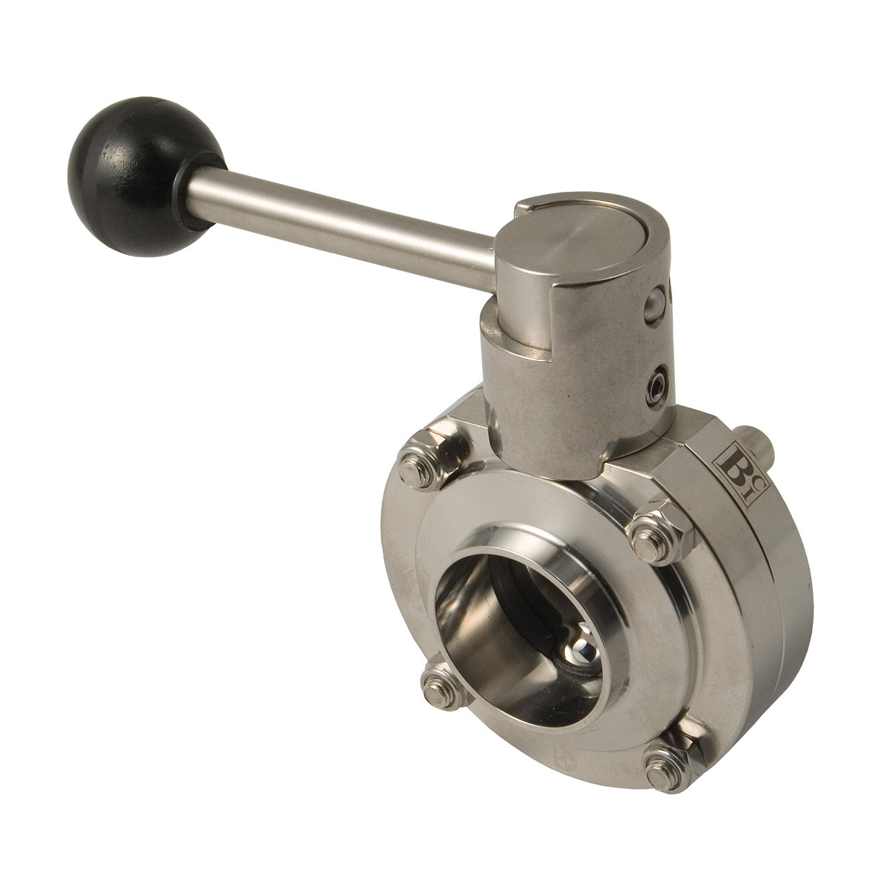 バドルストン8インチ Dixon B5101 Series 8 in. 316L SS Pull Handle Sanitary Butterfly