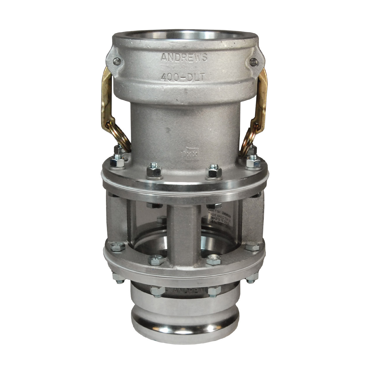 Dixon 4 in. Aluminum Hose Inline Sight Glass w/ 4 in. Cam & Groove