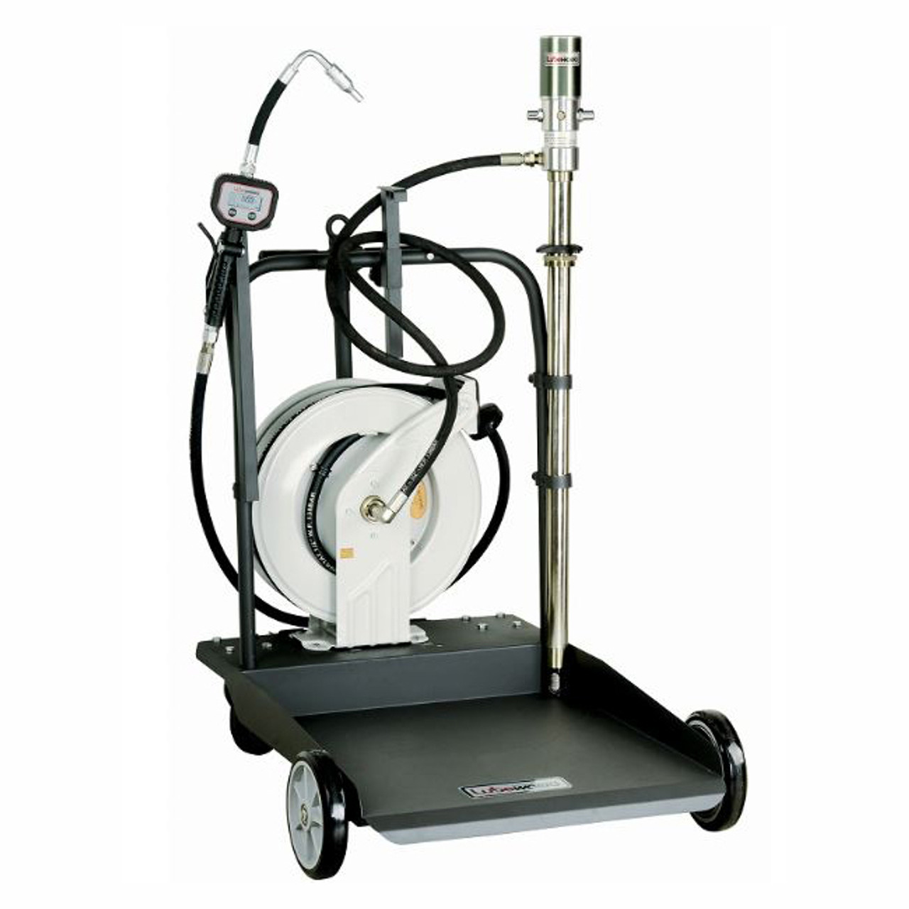 Lubeworks 3:1 Mobile Oil Dispensing Kit w/ Hose Reel - 55 Gallon Drums -  John M. Ellsworth Co. Inc.