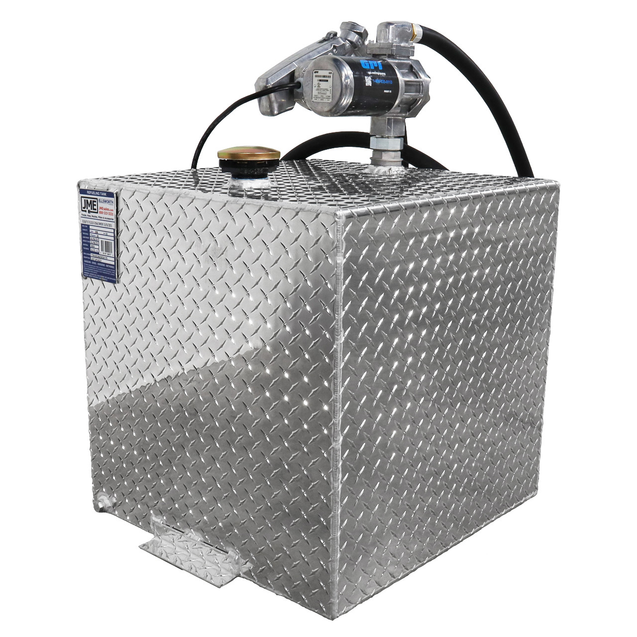【美品】digne jacquard tank 55 Gallon Aluminum Square Fuel Transfer Tank w/ GPI 20 GPM Pump