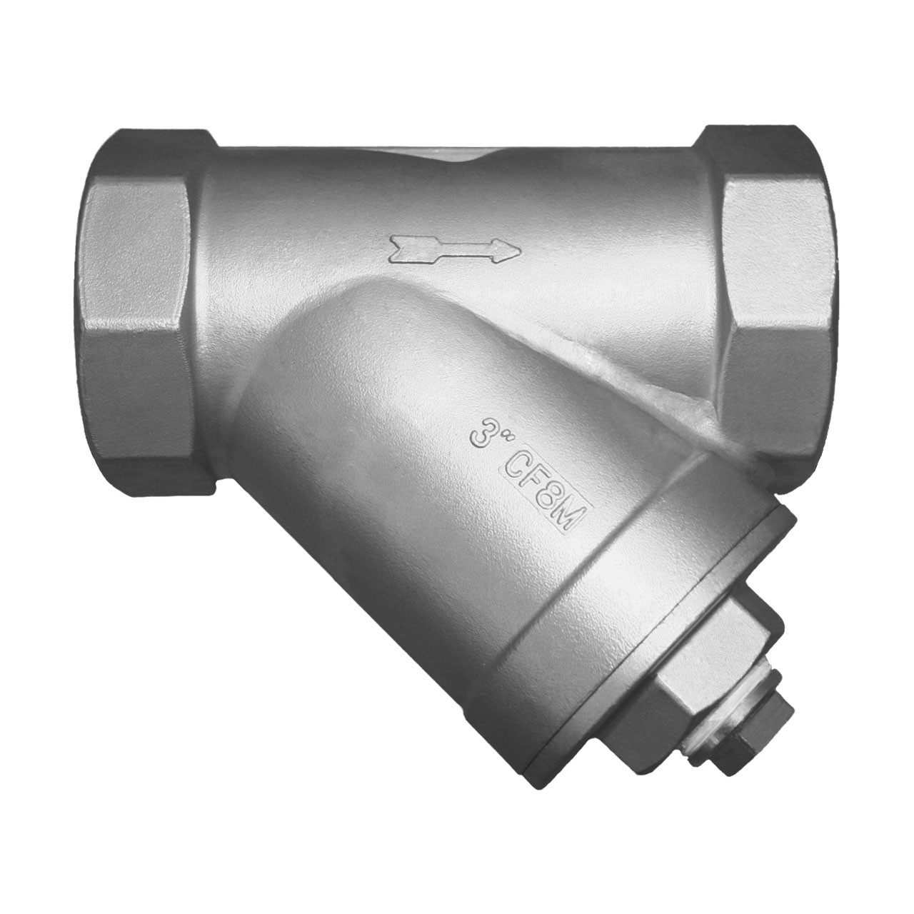 Titan Flow Control YS 80T-SS Threaded Stainless Steel Y-Strainer