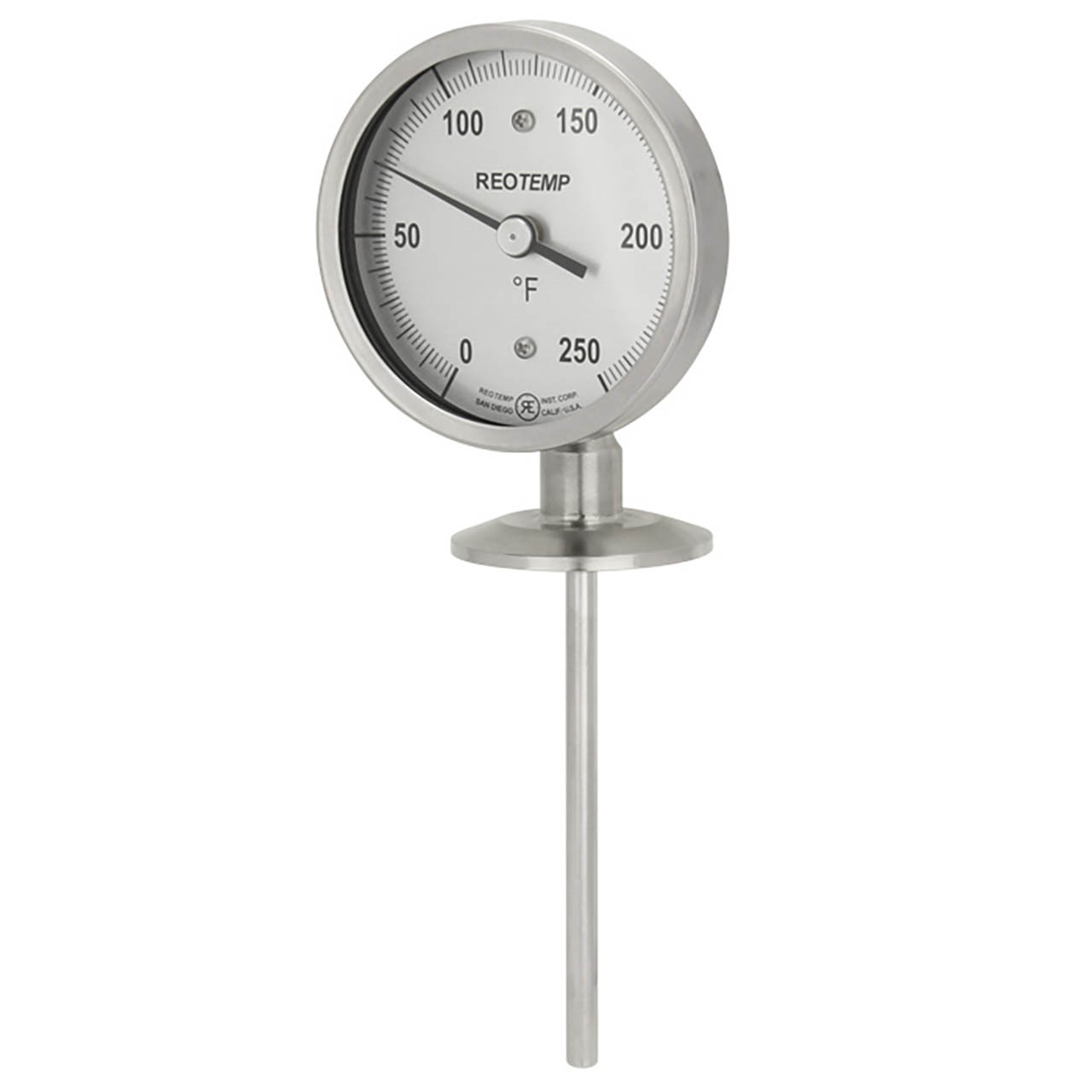 Round Durable Vintage Analog bimetal thermometer - Ruby Lane