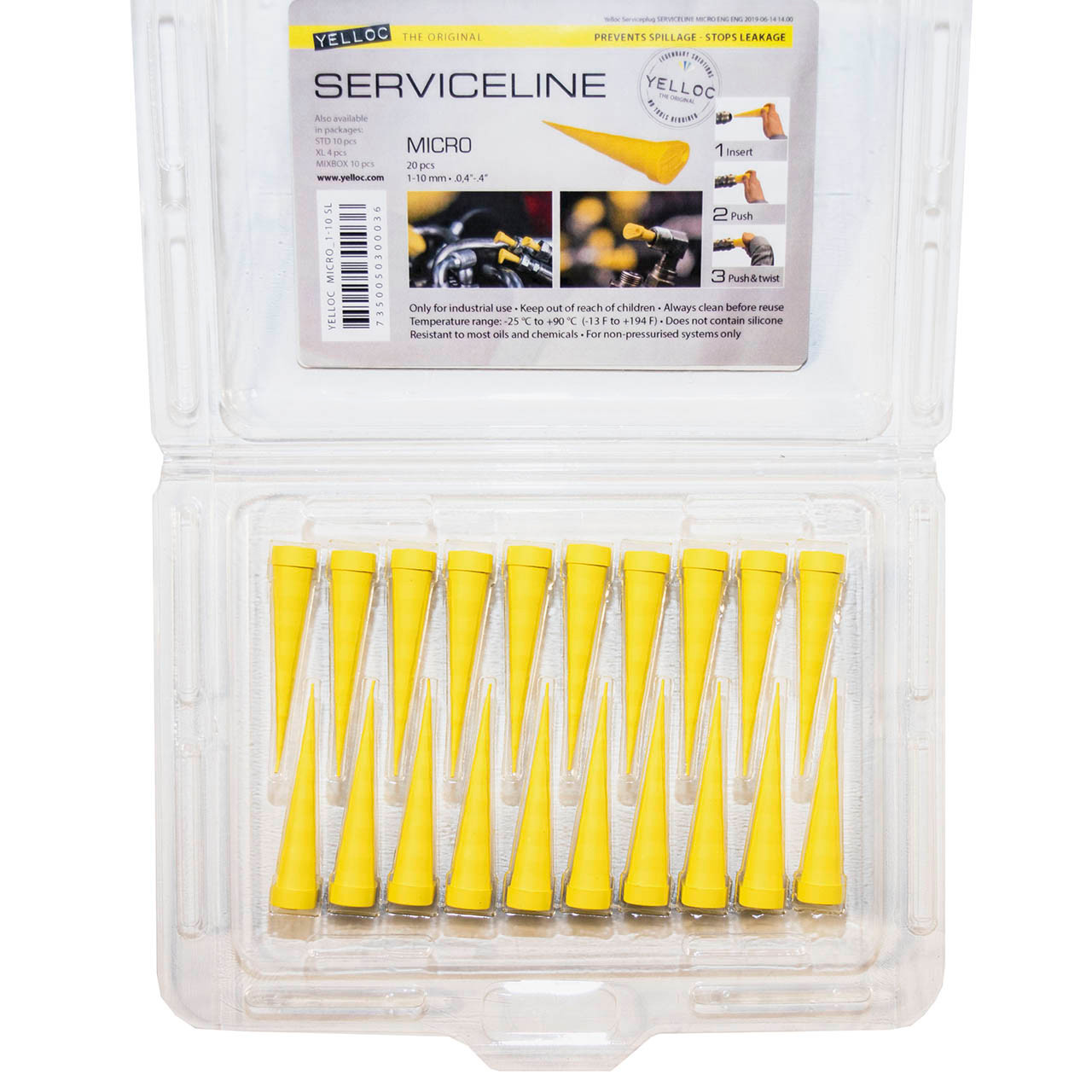 Yelloc Serviceline SMB20 Micro Flexible Hydraulic Service Plugs