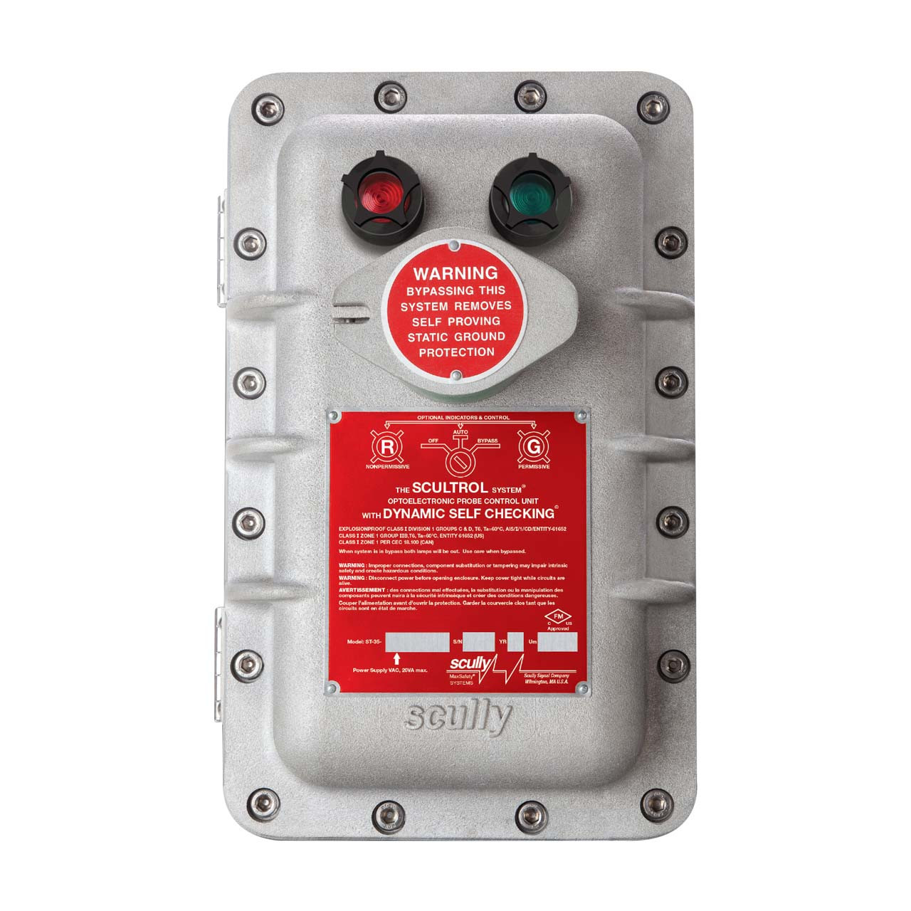 Scully Bypass Switch Operator for ST-35 115V AC Controller