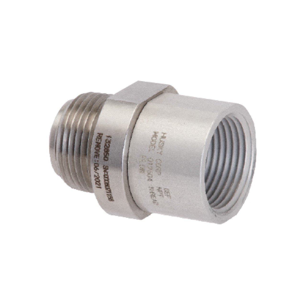 Husky DEF 3/4 in. NPT Stainless Steel Inline Swivel - John M